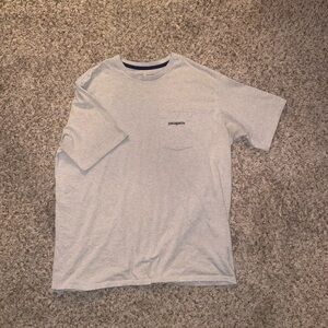 Authentic Tan Patagonia t- shirt